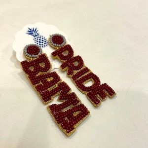 NWT Bama Pride Beaded Earrings
